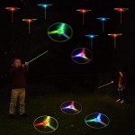 Flèche Rocket Copters 16 Pièces Hélicoptères Jouets Volants Jouets Lumineux LED Cadeau Amusant pour Une fête Cadeau d'anniversaire pour Enfant